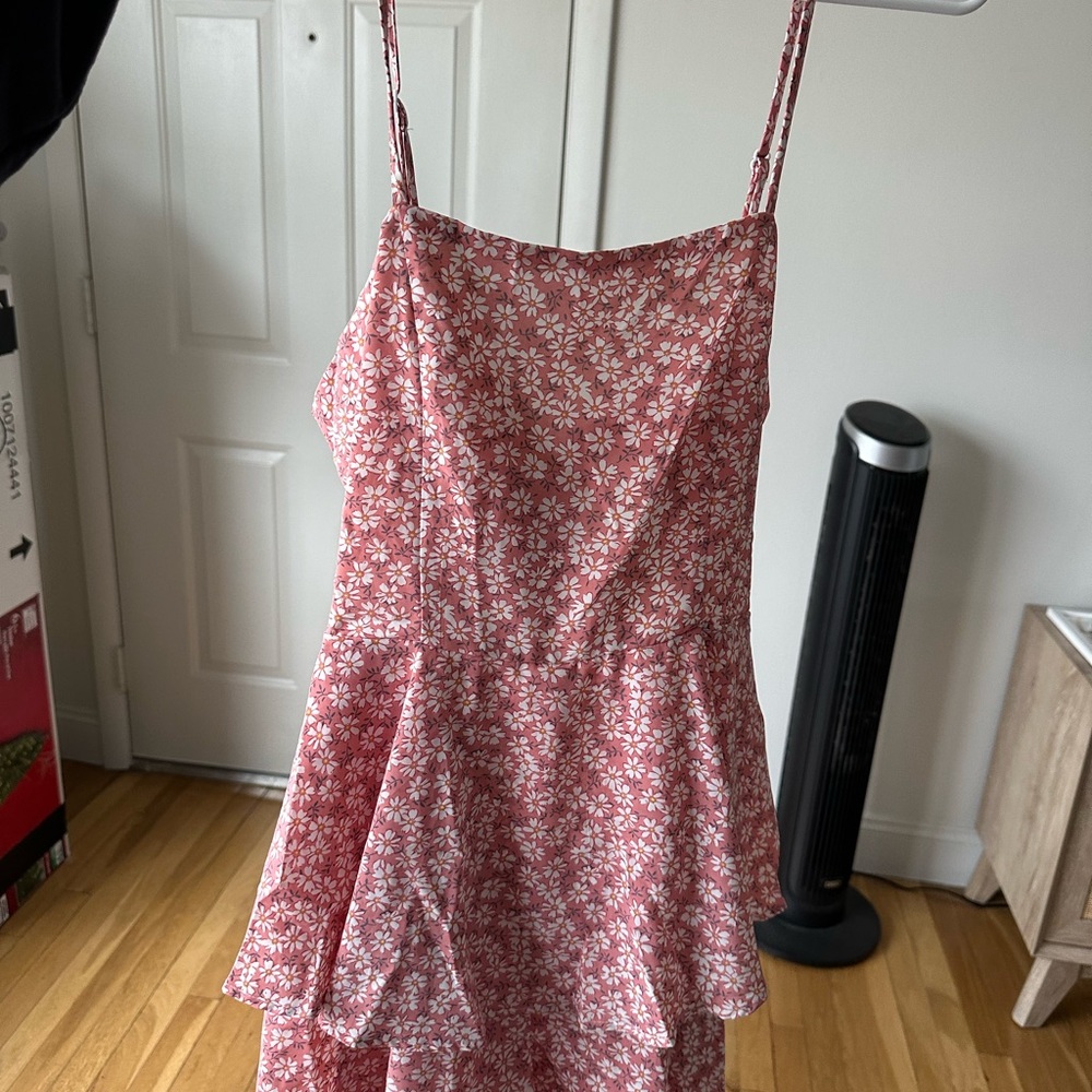 SHEIN Pink Floral Dress